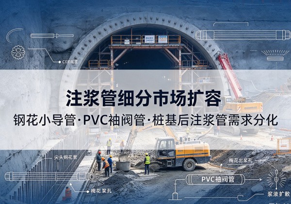 册亨注浆管细分市场扩容，隧道钢花小导管、PVC 袖阀管、桩基后注浆管需求分化
