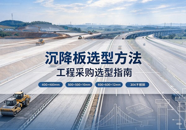 册亨沉降板选择方法
